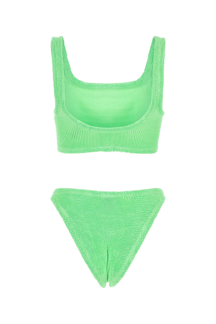 Fluo green stretch nylon Xandra bikini