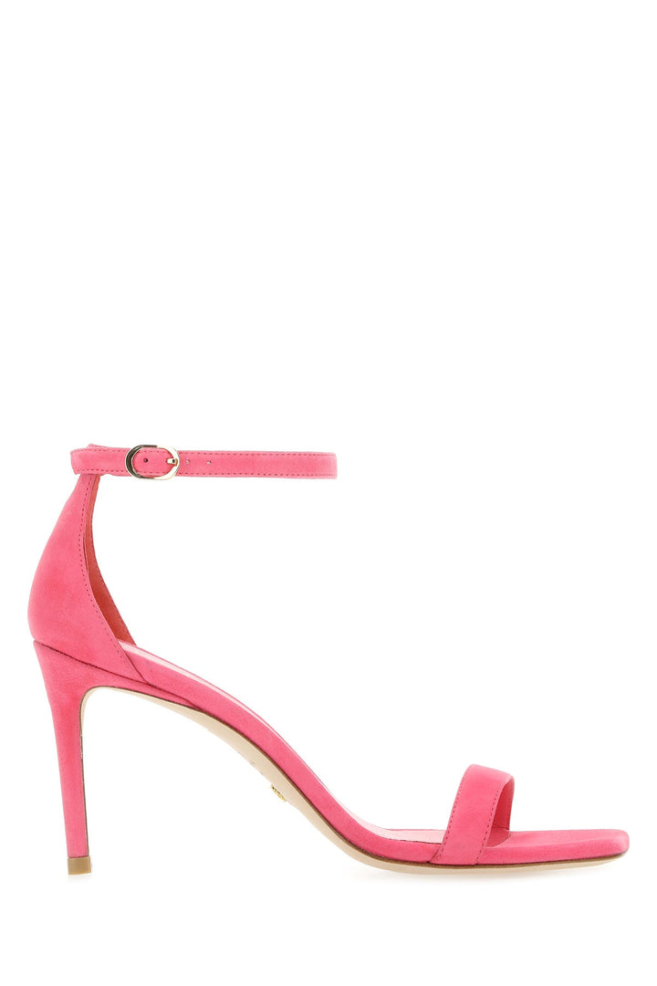 Pink suede Nunakedcurve 85 sandals