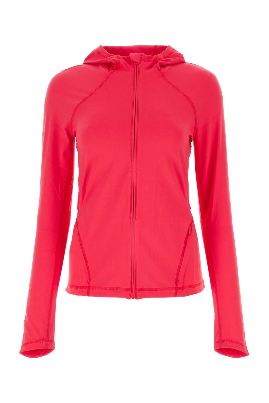 Fuchsia stretch nylon sweatshirt