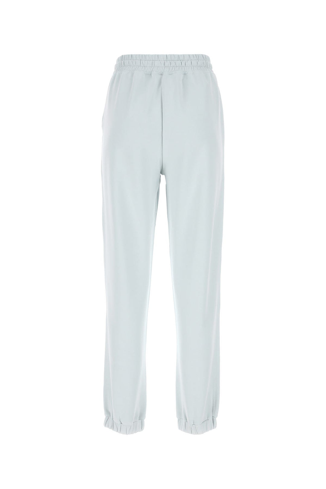 Pastel light-blue stretch polyester blend joggers