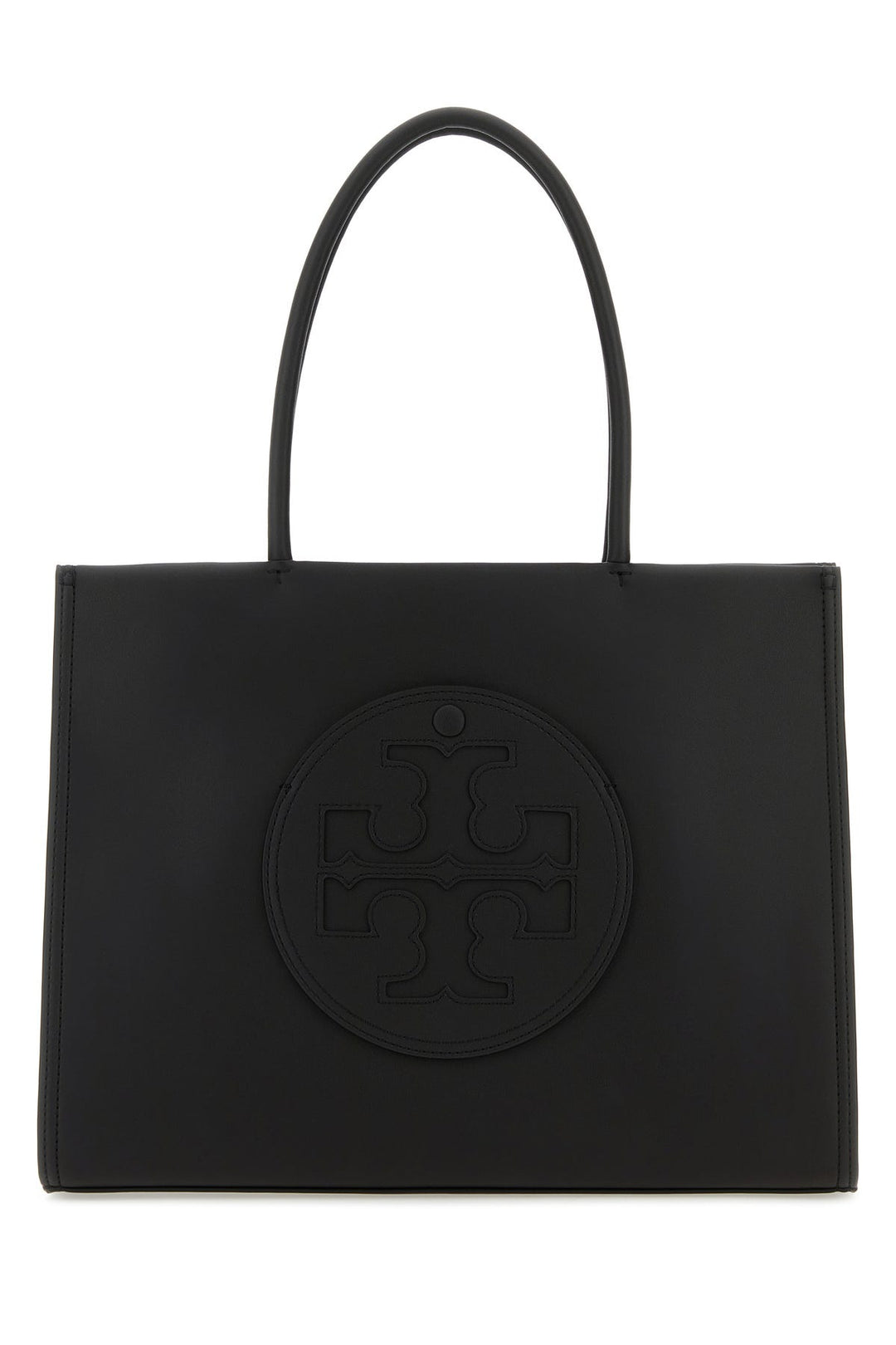 Black synthetic leather Ella Bio small shopping bag