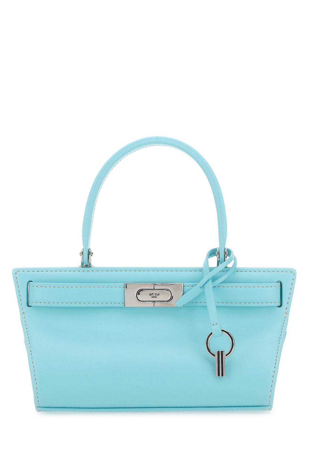 Light-blue leather Petite Lee Radziwill handbag