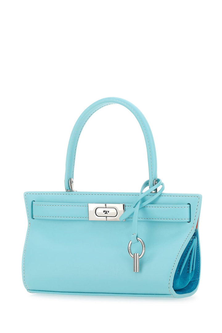 Light-blue leather Petite Lee Radziwill handbag