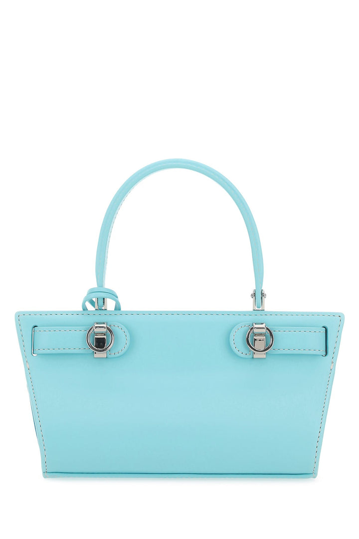 Light-blue leather Petite Lee Radziwill handbag