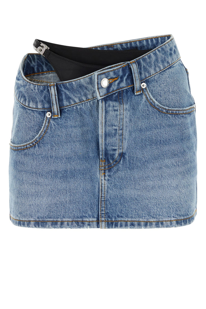 Denim mini skirt