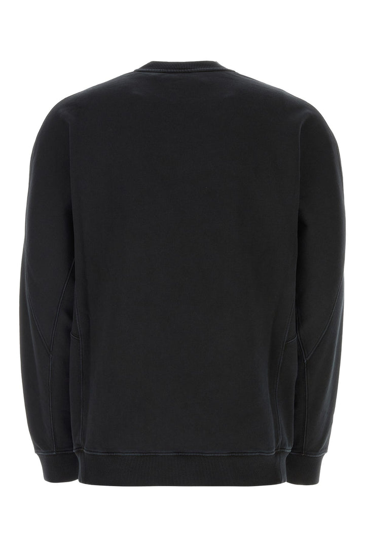 Black cotton oversize sweatshirt