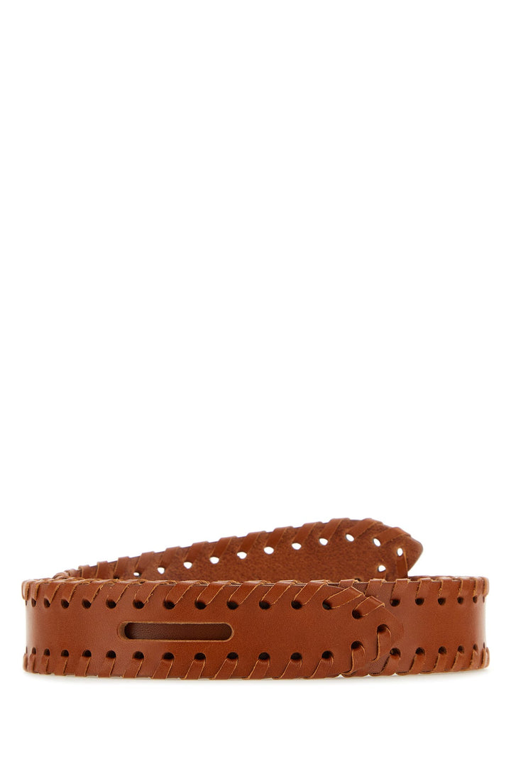 Caramel leather Lecce belt