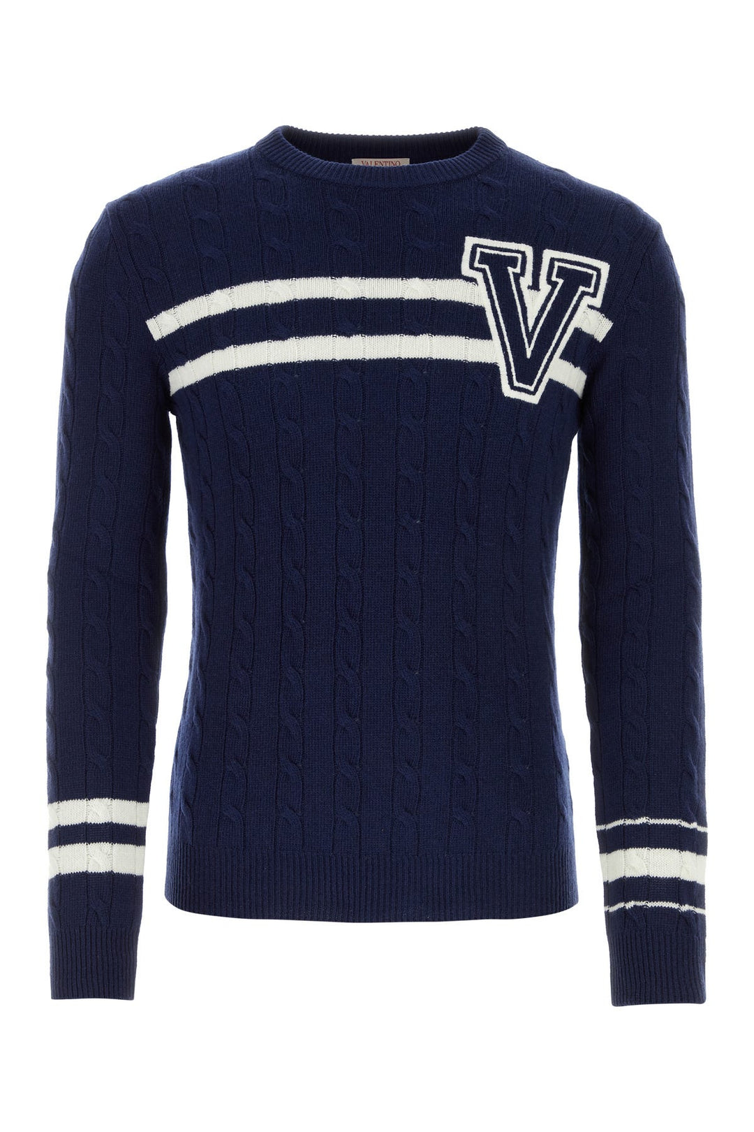 Navy blue wool sweater