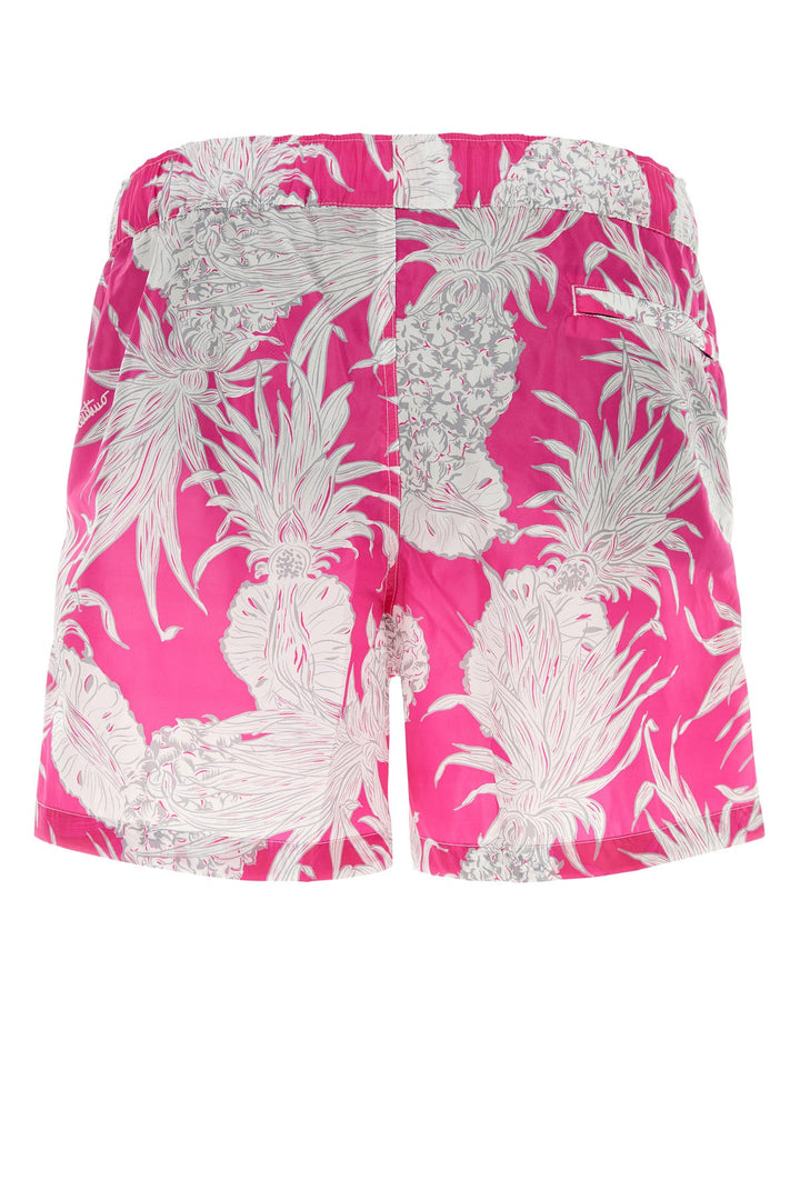 Printed nylon swimming shorts