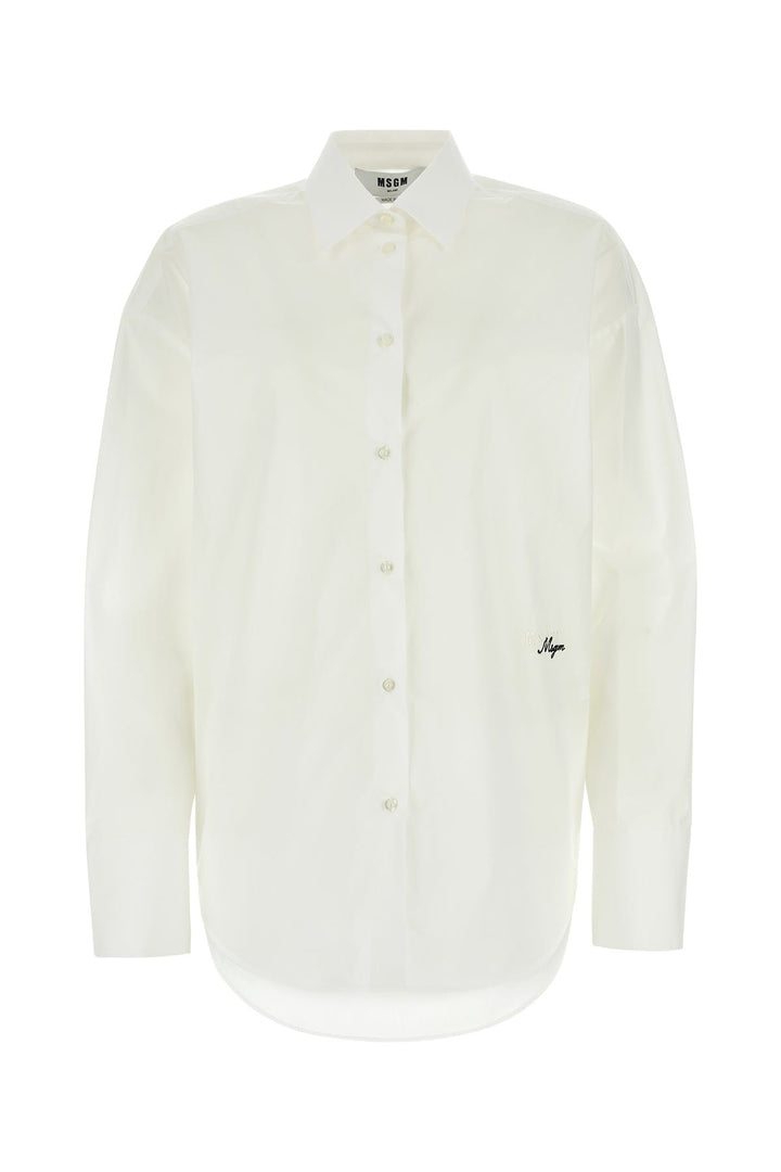 White poplin shirt