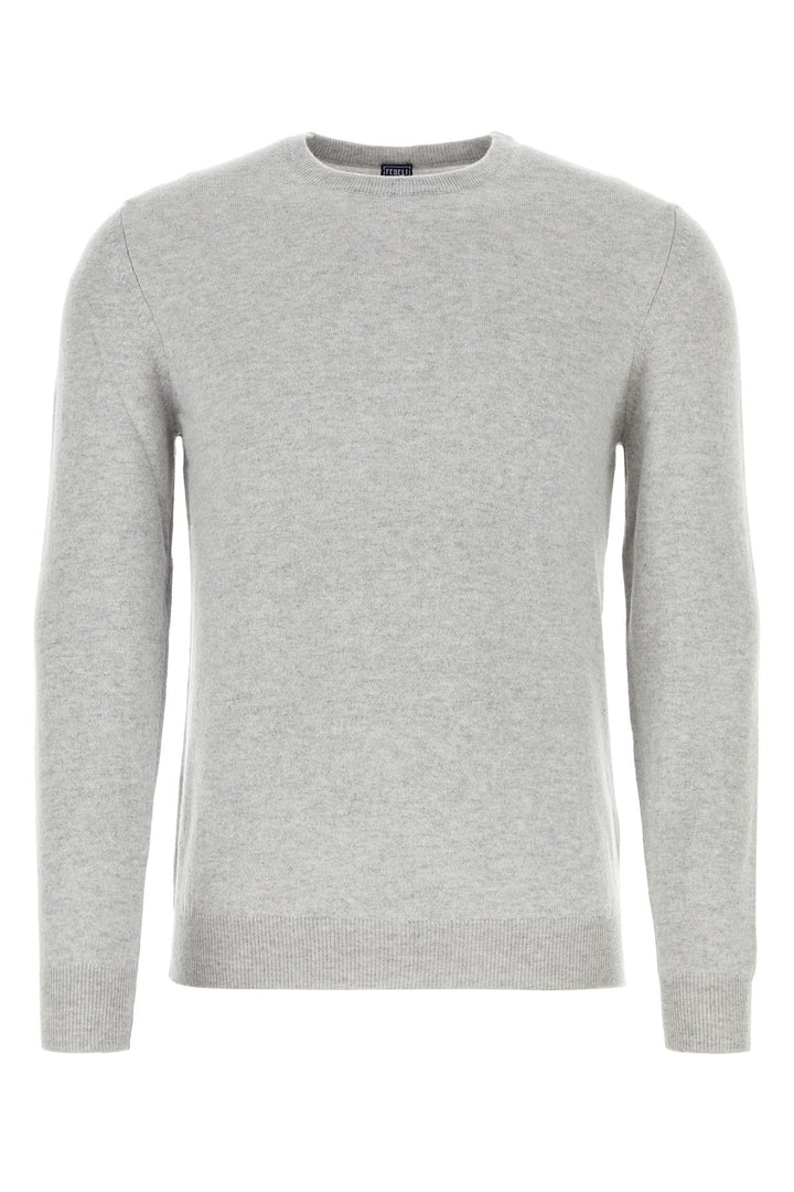 Light grey cashmere sweater