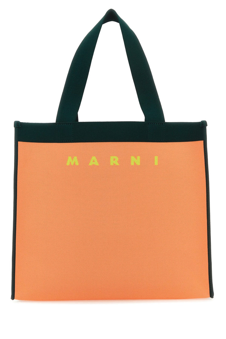 Two-tone jacquard shopping bag