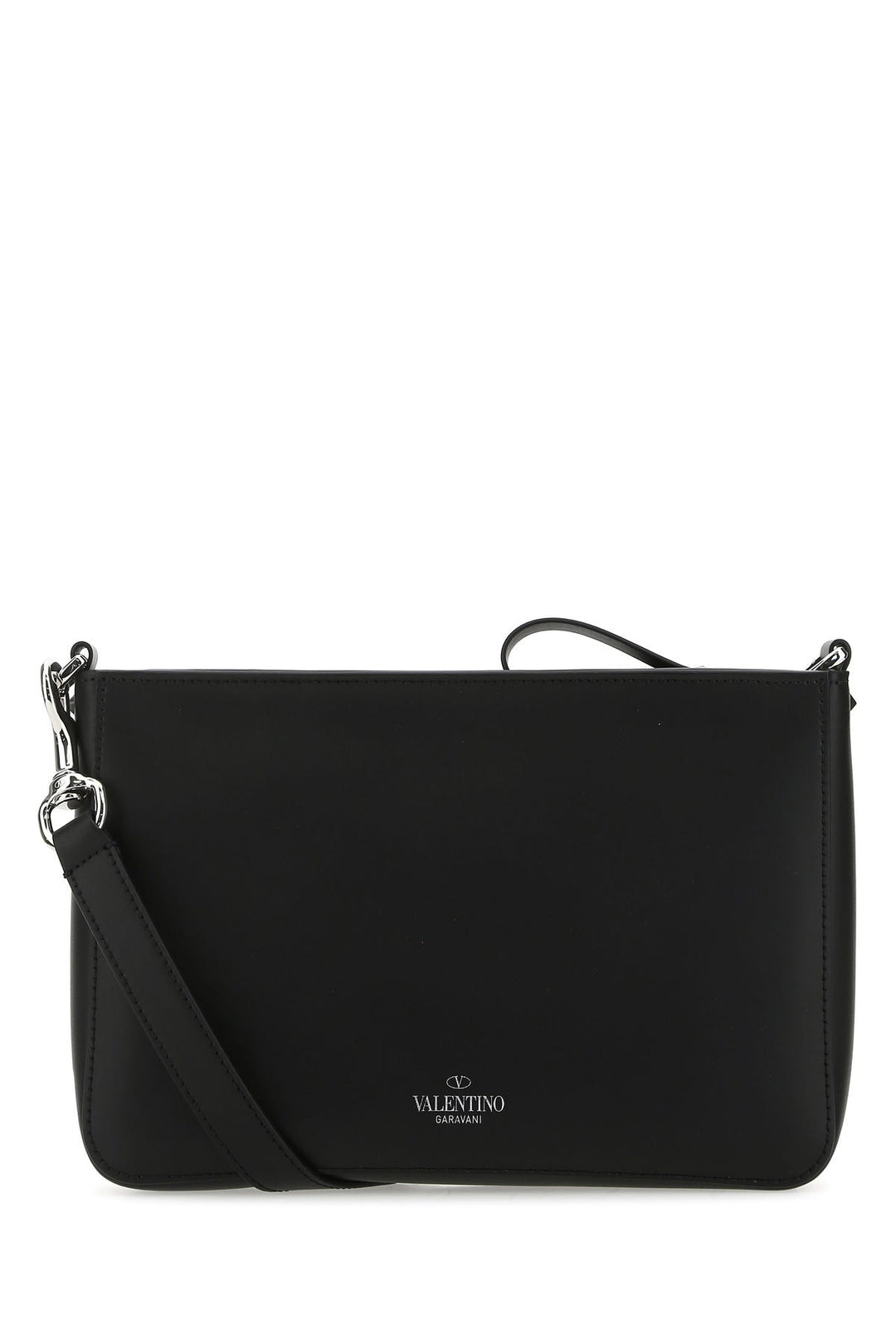 Black leather crossbody bag