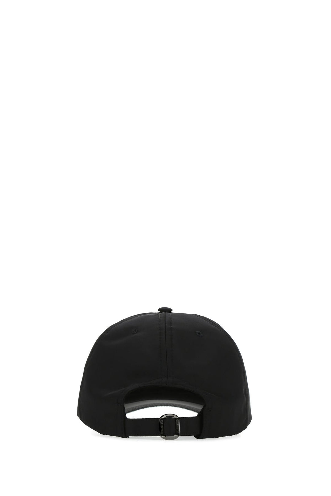 Black nylon baseball cap