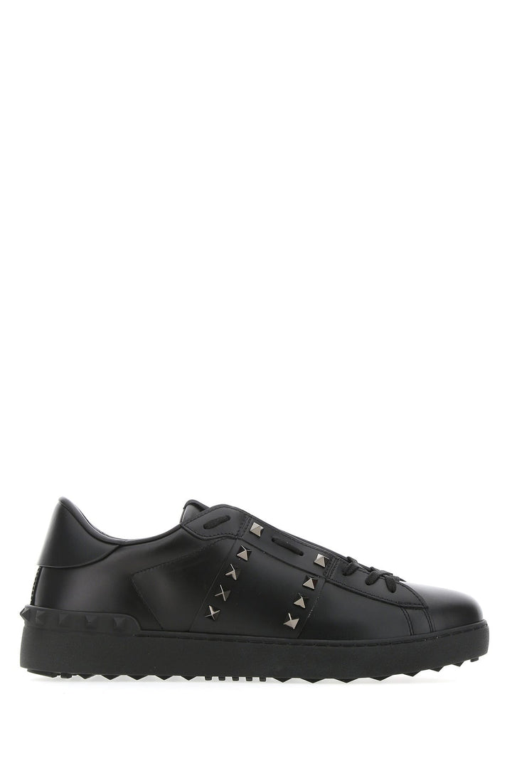 Black leather Rockstud Untitled sneakers