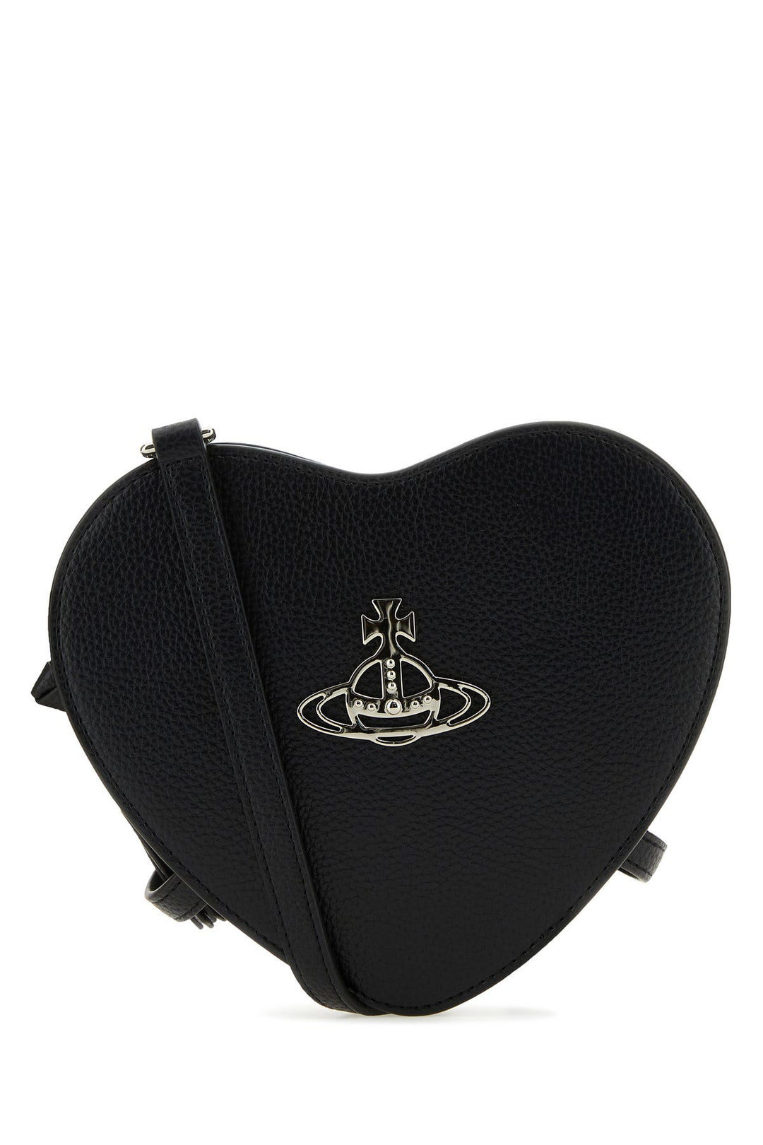 Black canvas Louise Heart crossbody bag