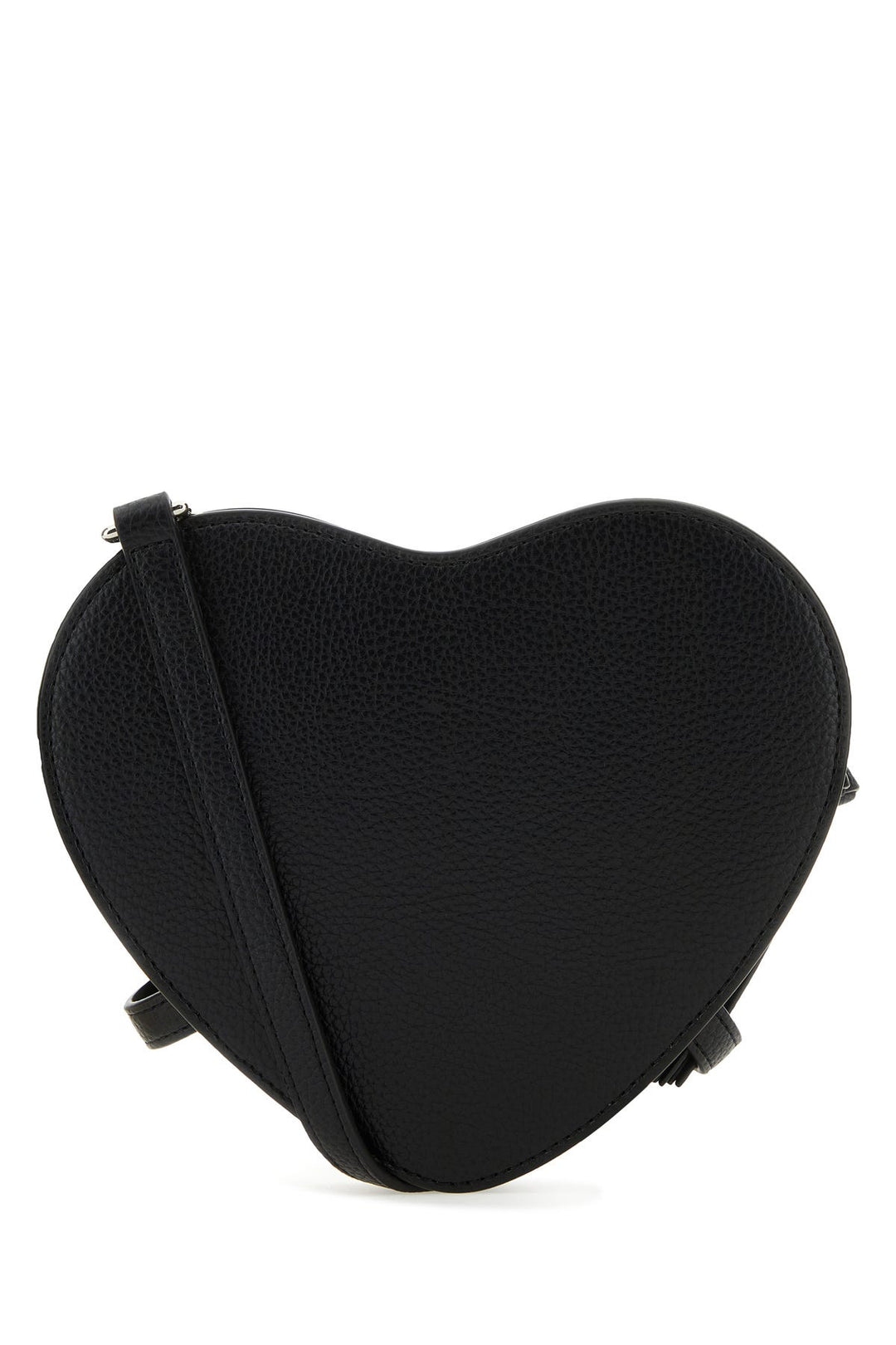 Black canvas Louise Heart crossbody bag