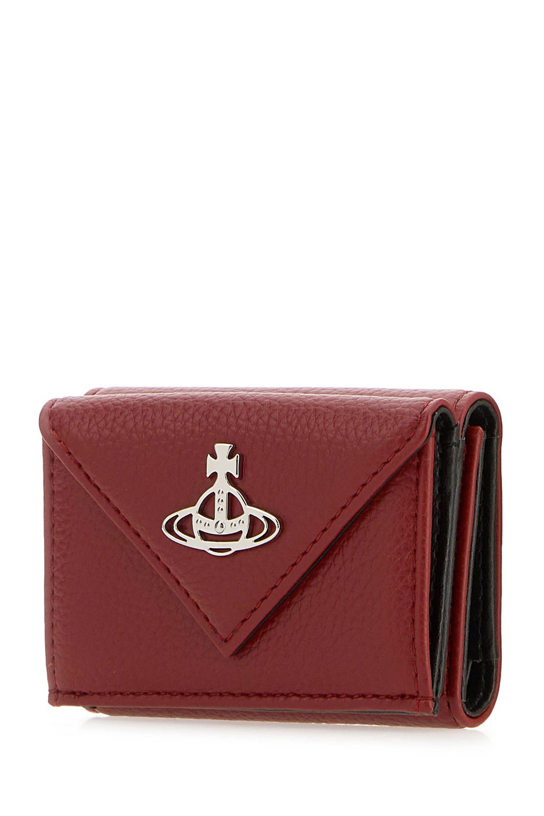 Red synthetic leather wallet