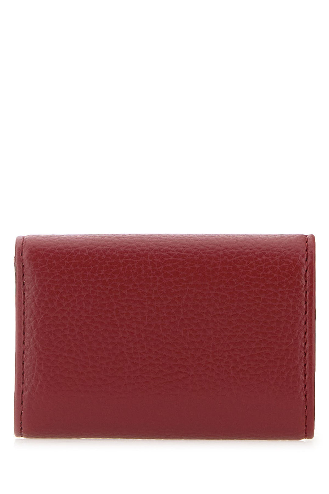 Red synthetic leather wallet