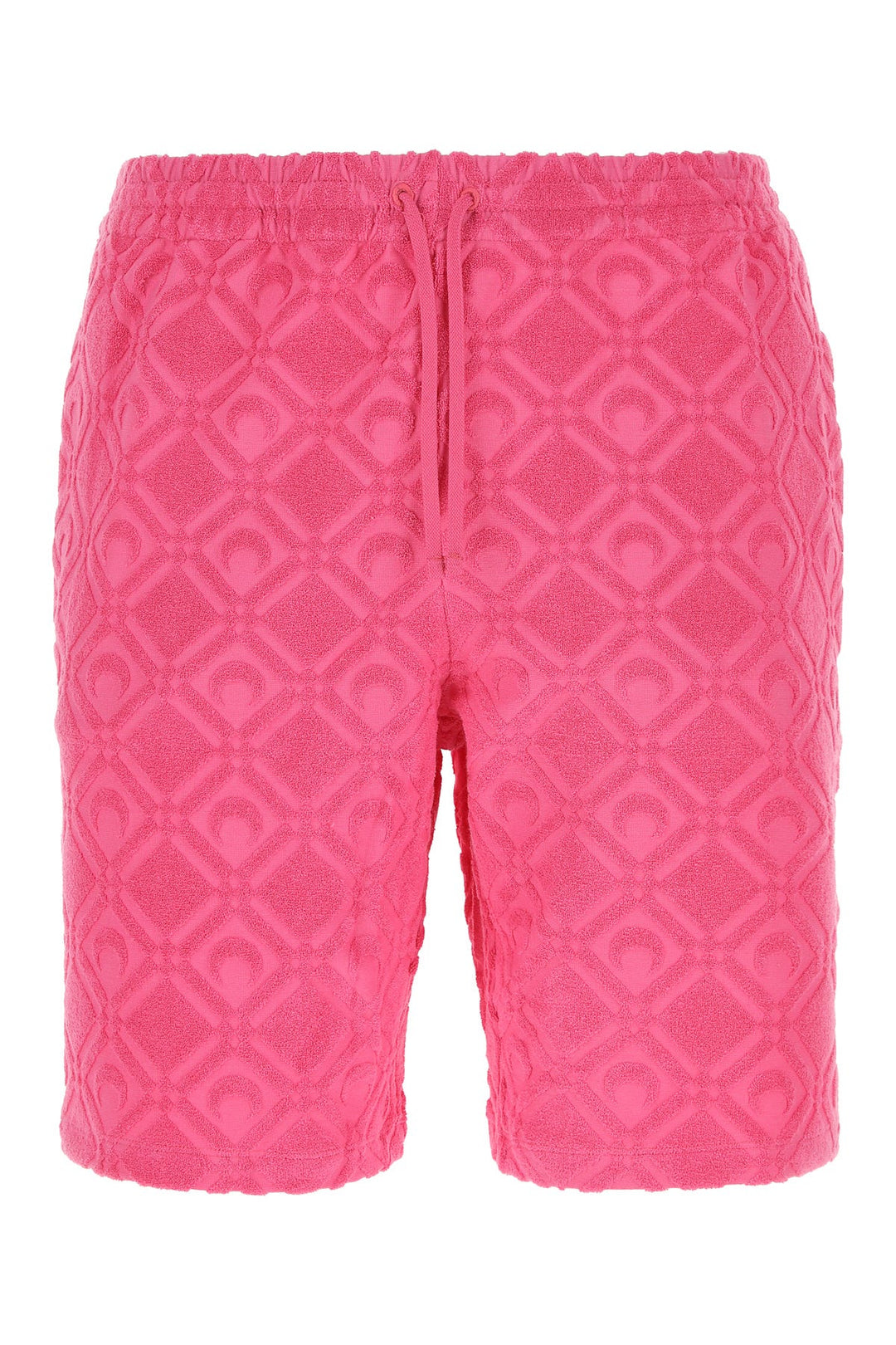 Fuchsia Terry fabric bermuda shorts