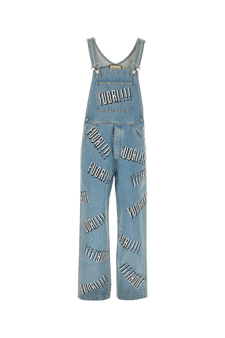 Denim dungarees