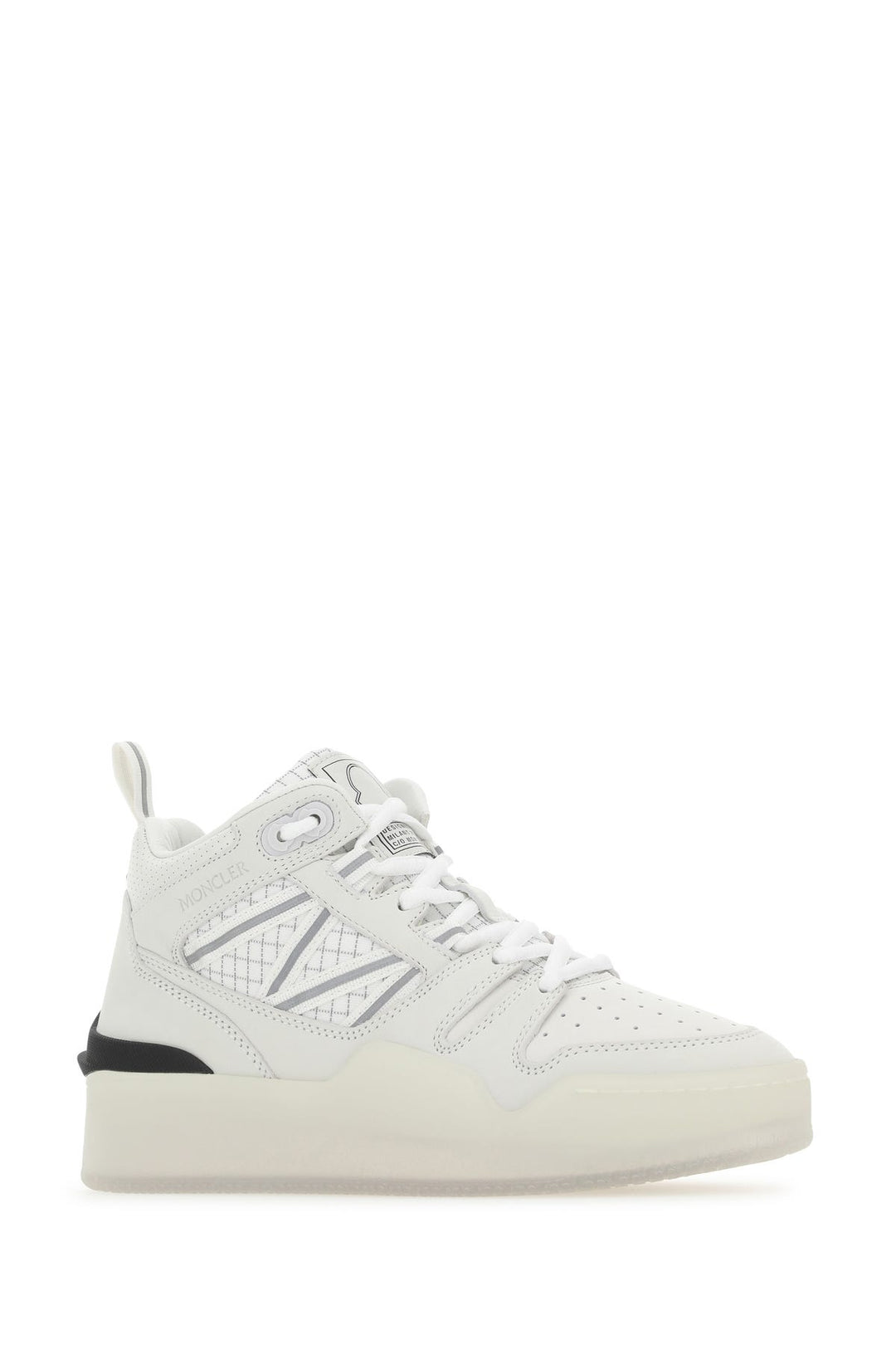 White fabric and nubuk Pivot sneakers