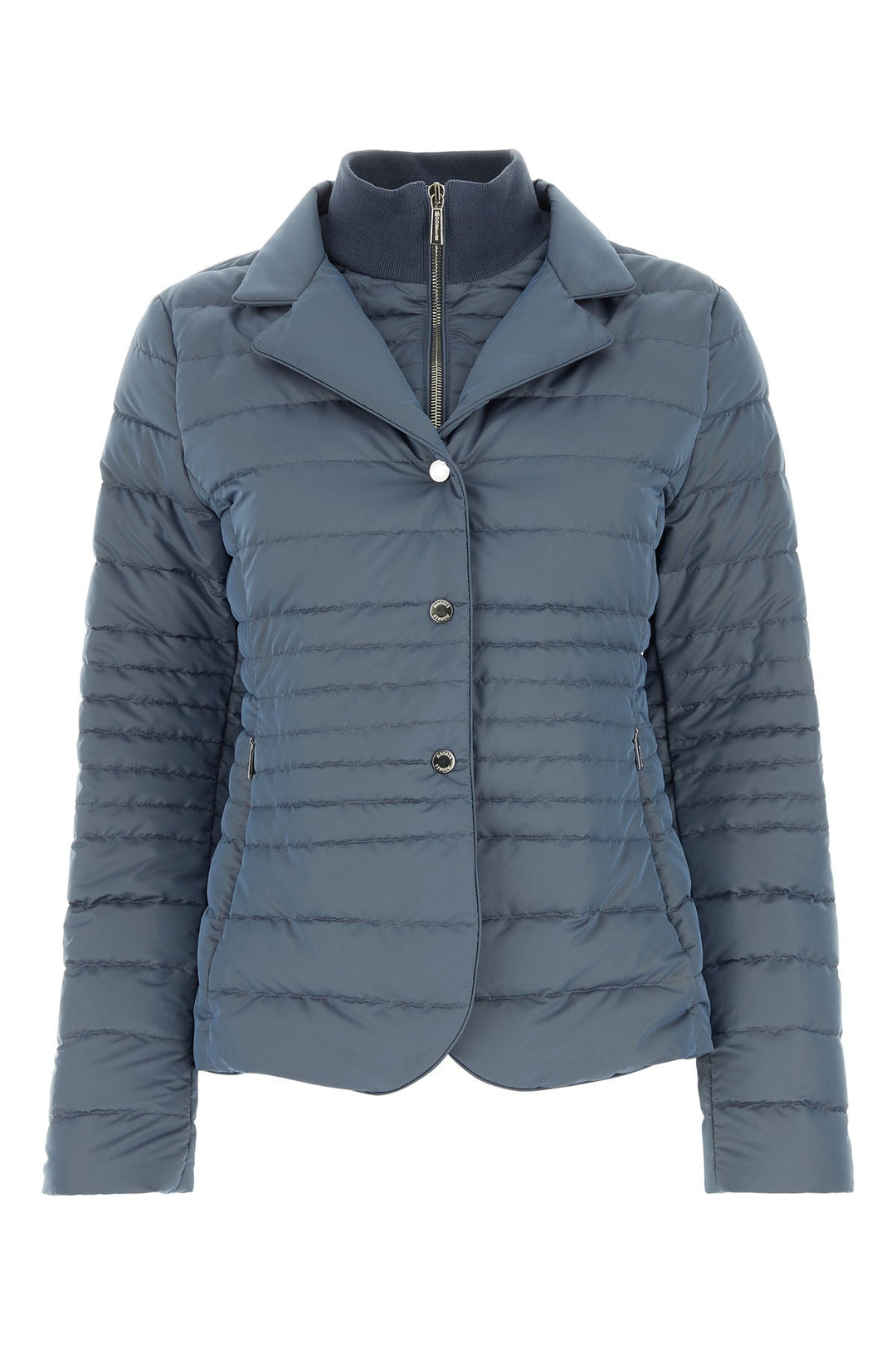 Air force blue nylon Shirley down jacket