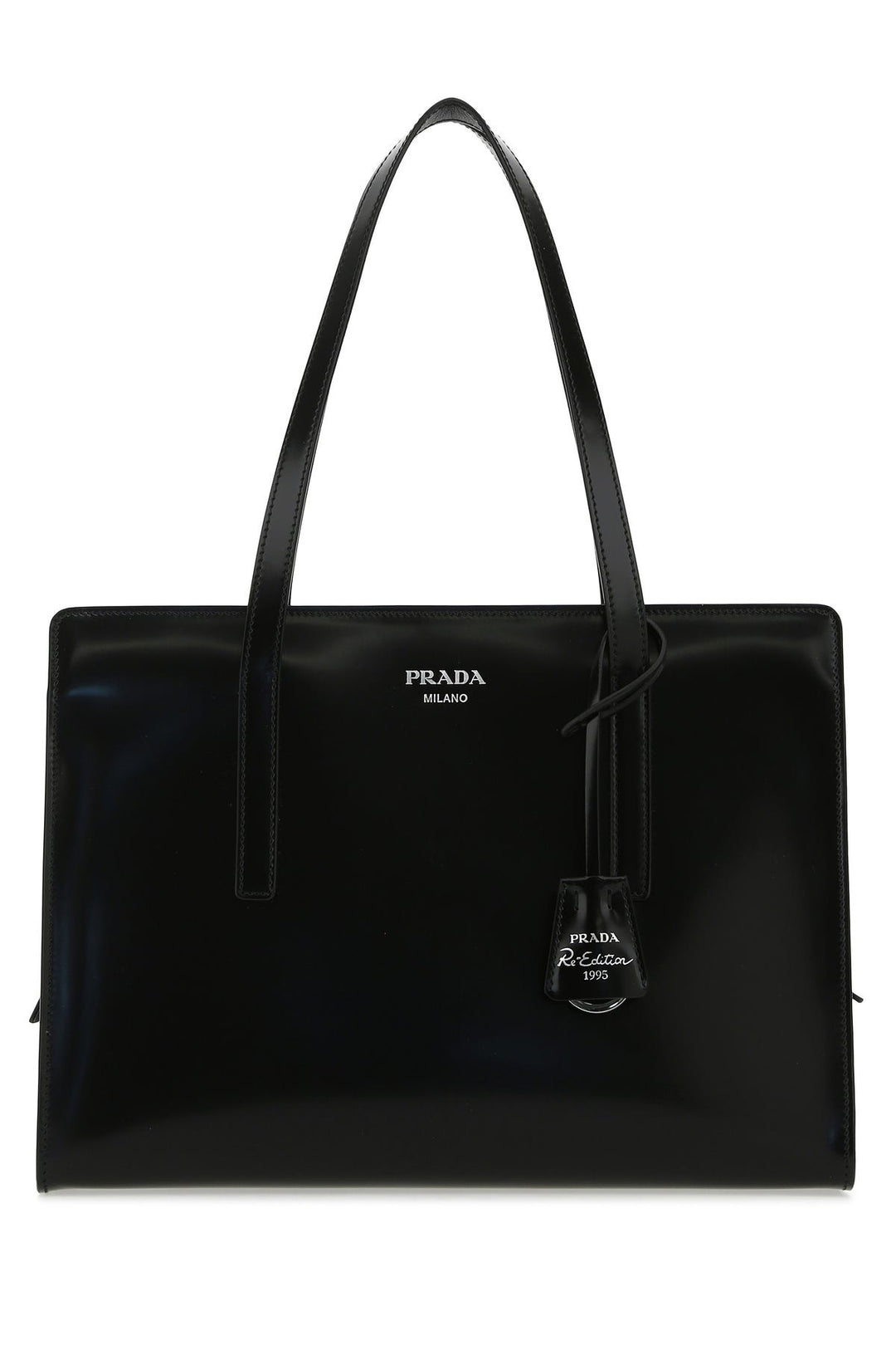 Black leather Re-Edition 1995 shoulder bag