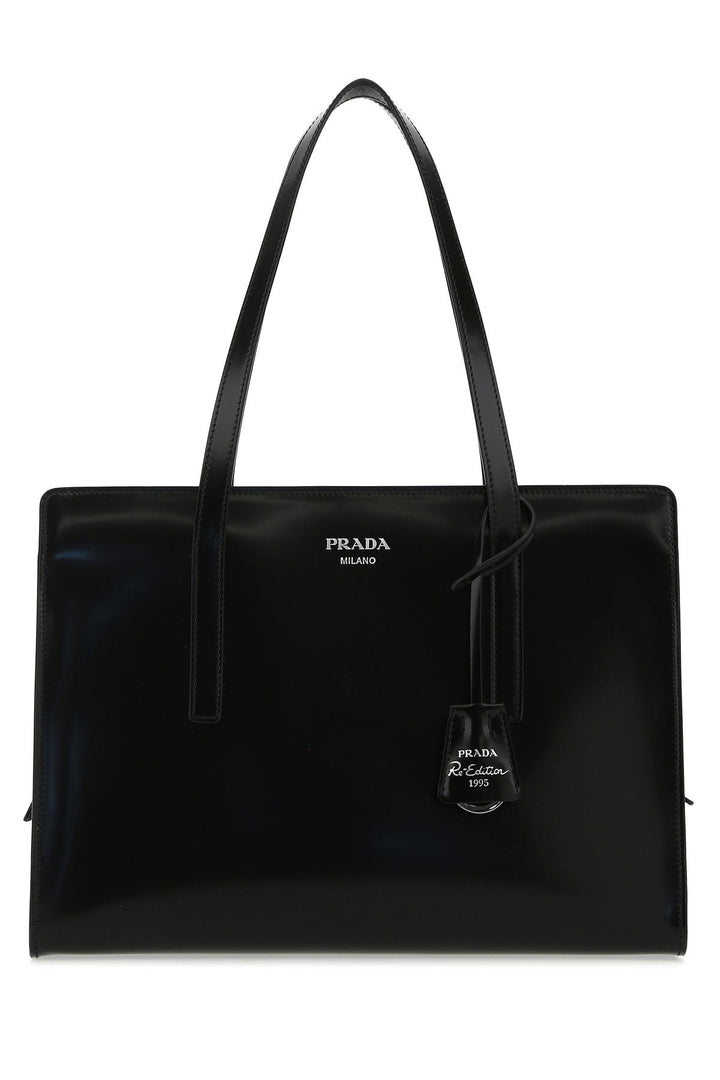 Black leather Re-Edition 1995 shoulder bag