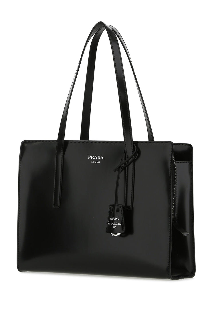 Black leather Re-Edition 1995 shoulder bag