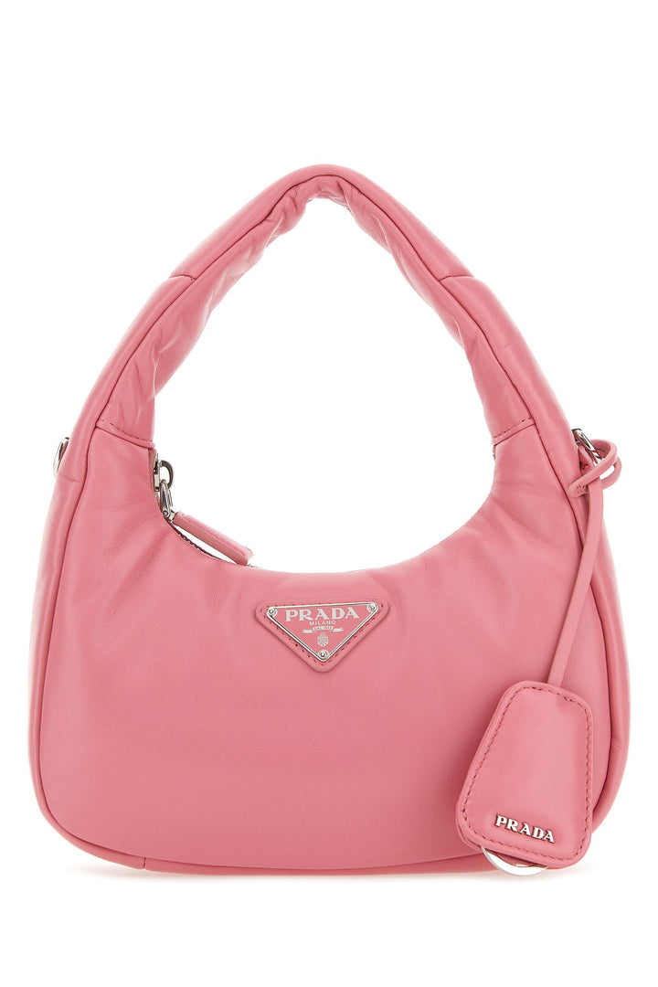 Pink nappa leather mini Prada Soft handbag