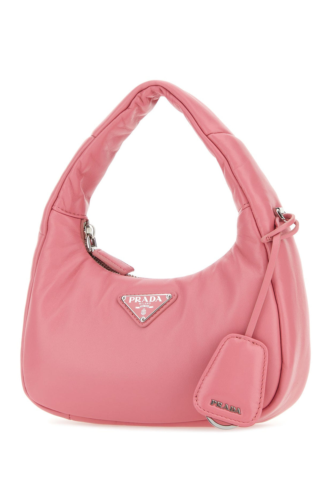 Pink nappa leather mini Prada Soft handbag