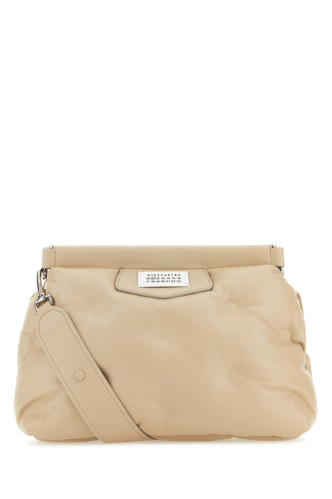 Beige nappa leather small Glam Slam Classique crossbody bag