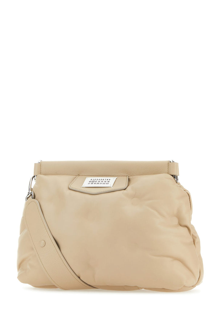 Beige nappa leather small Glam Slam Classique crossbody bag