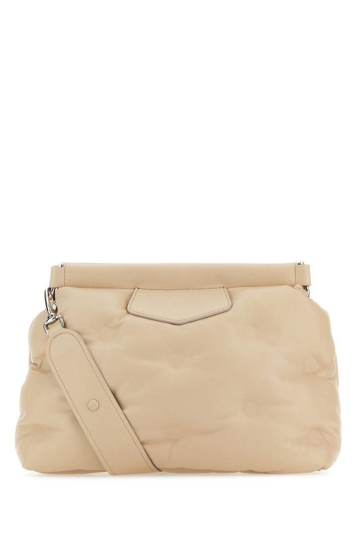 Beige nappa leather small Glam Slam Classique crossbody bag