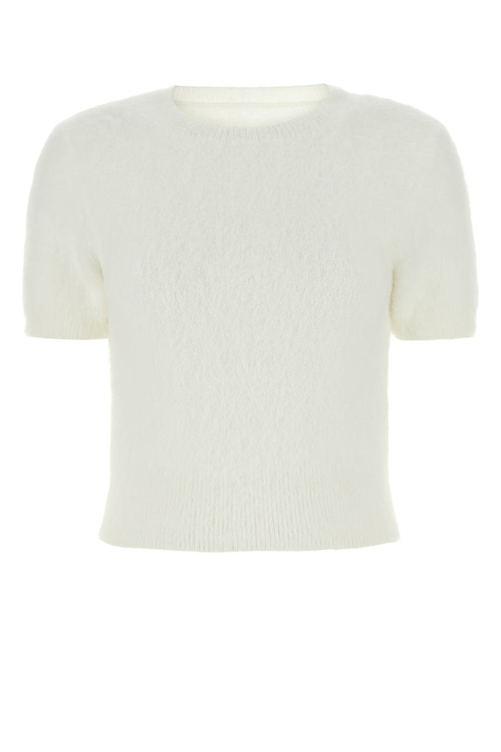 Ivory angora blend sweater