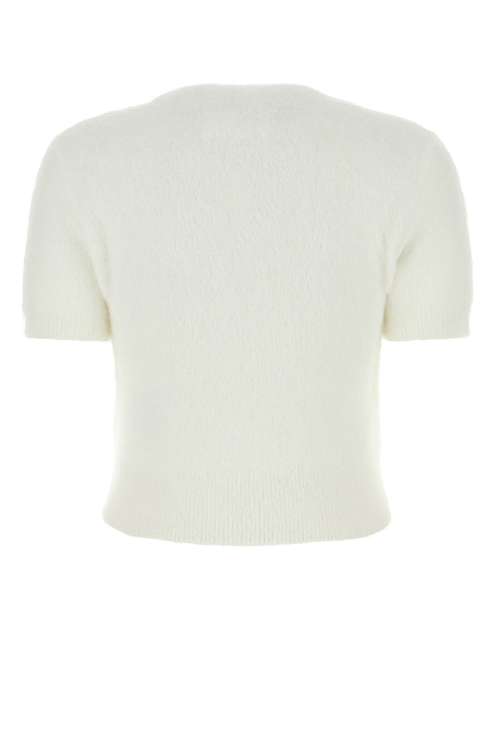 Ivory angora blend sweater