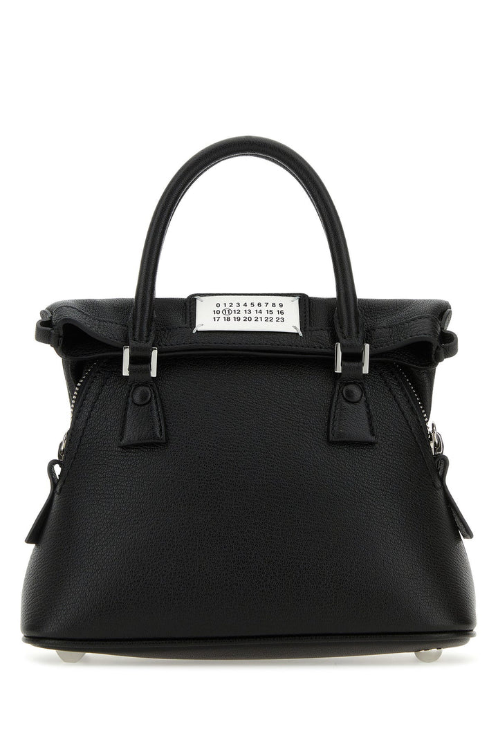 Black leather micro 5AC handbag