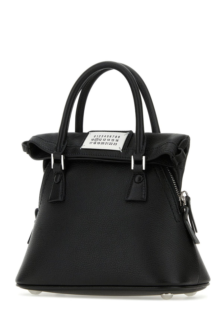 Black leather micro 5AC handbag