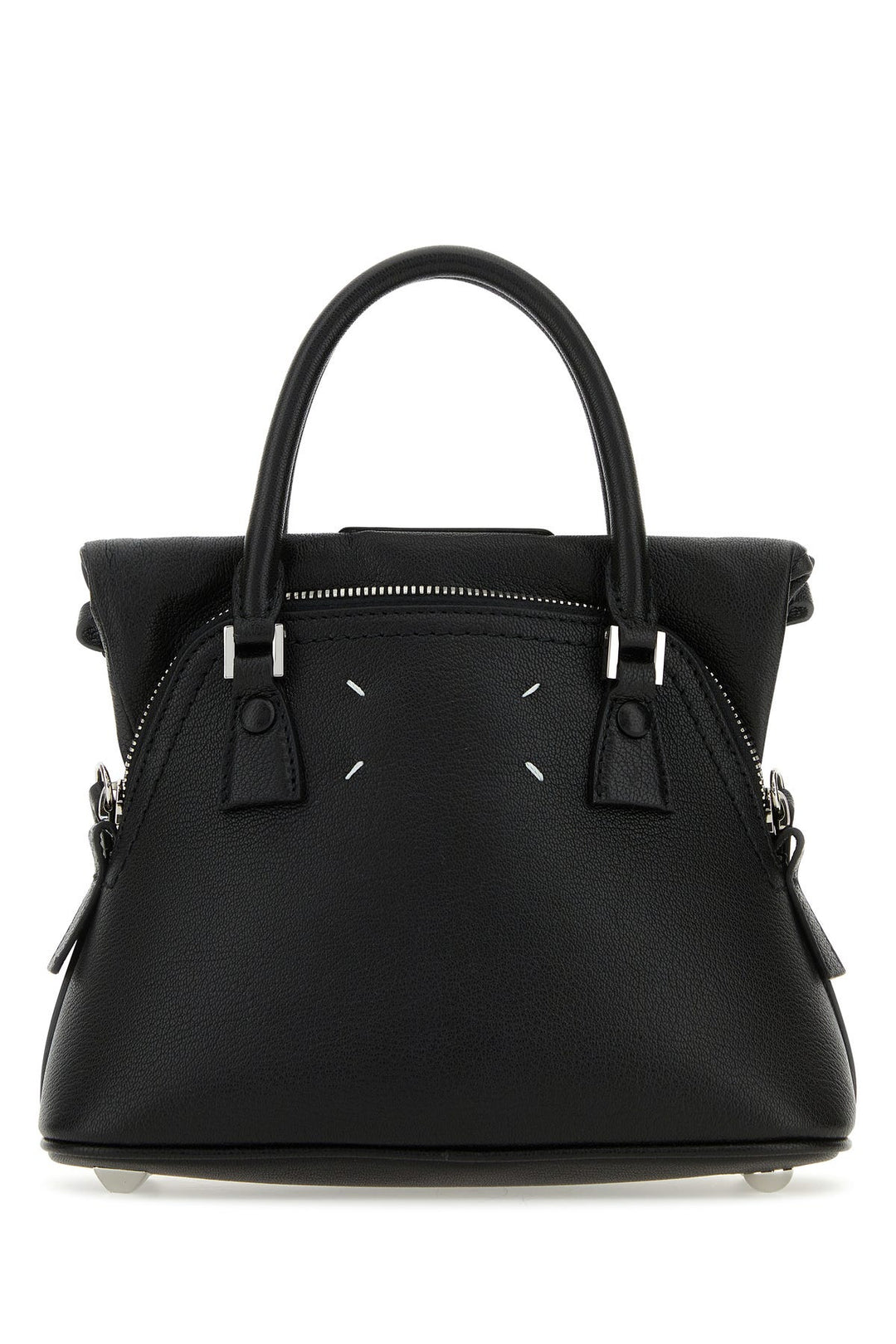 Black leather micro 5AC handbag