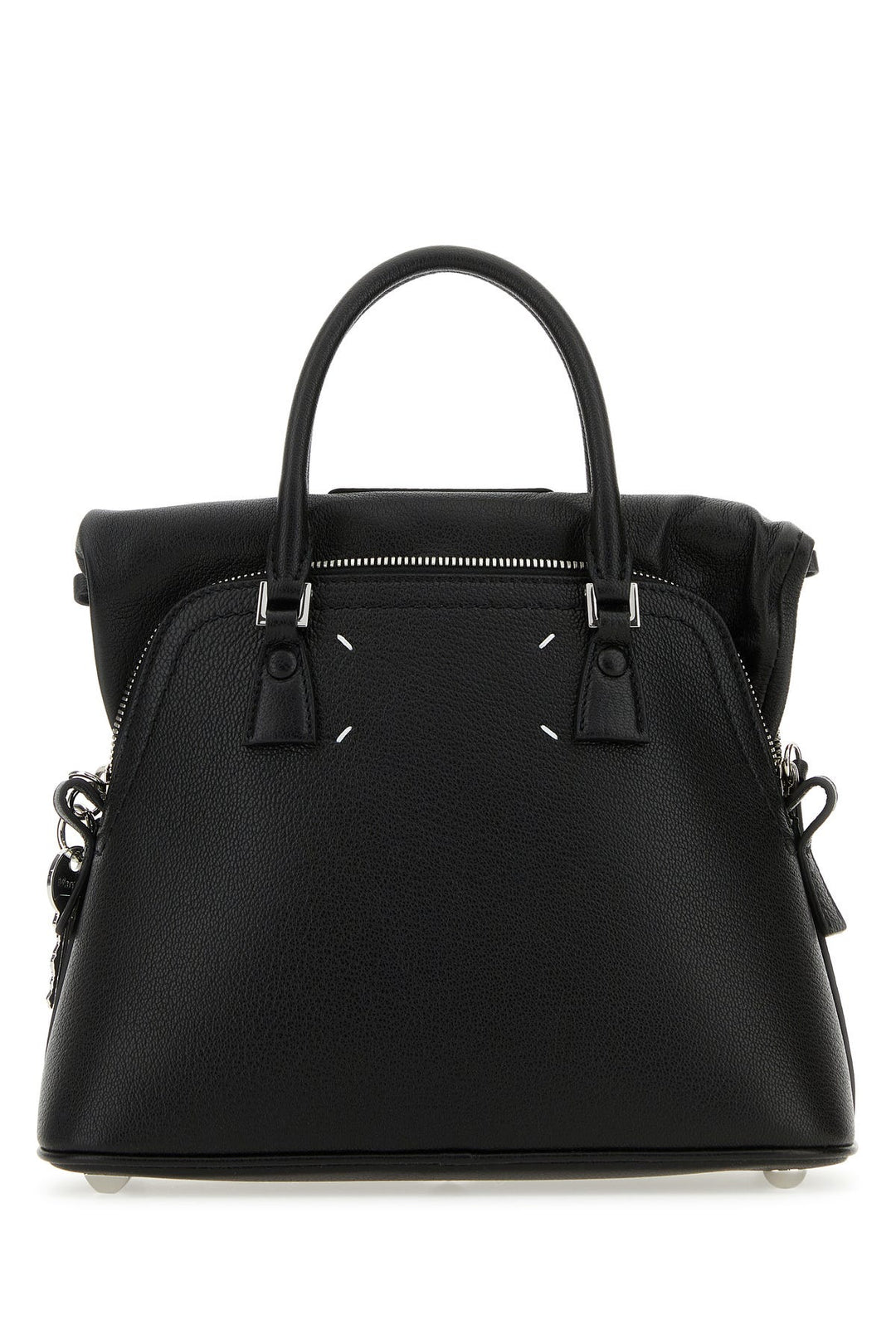 Black leather mini 5AC handbag