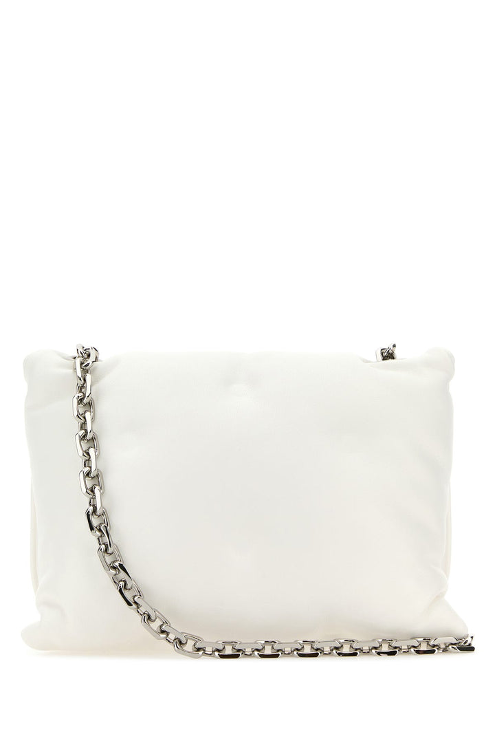 White nappa leather small Glam Slam Flap crossbody bag