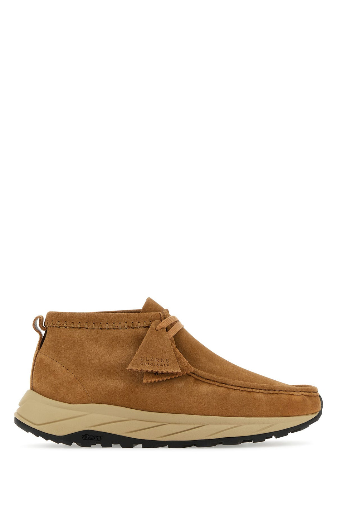 Camel suede Wallabee Eden ankle boots