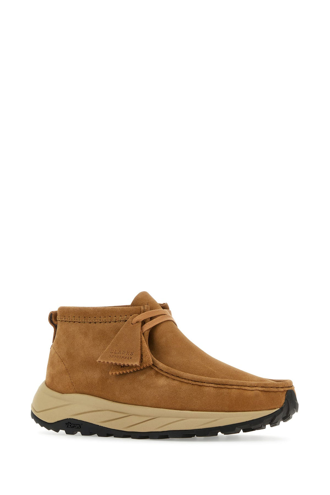 Camel suede Wallabee Eden ankle boots