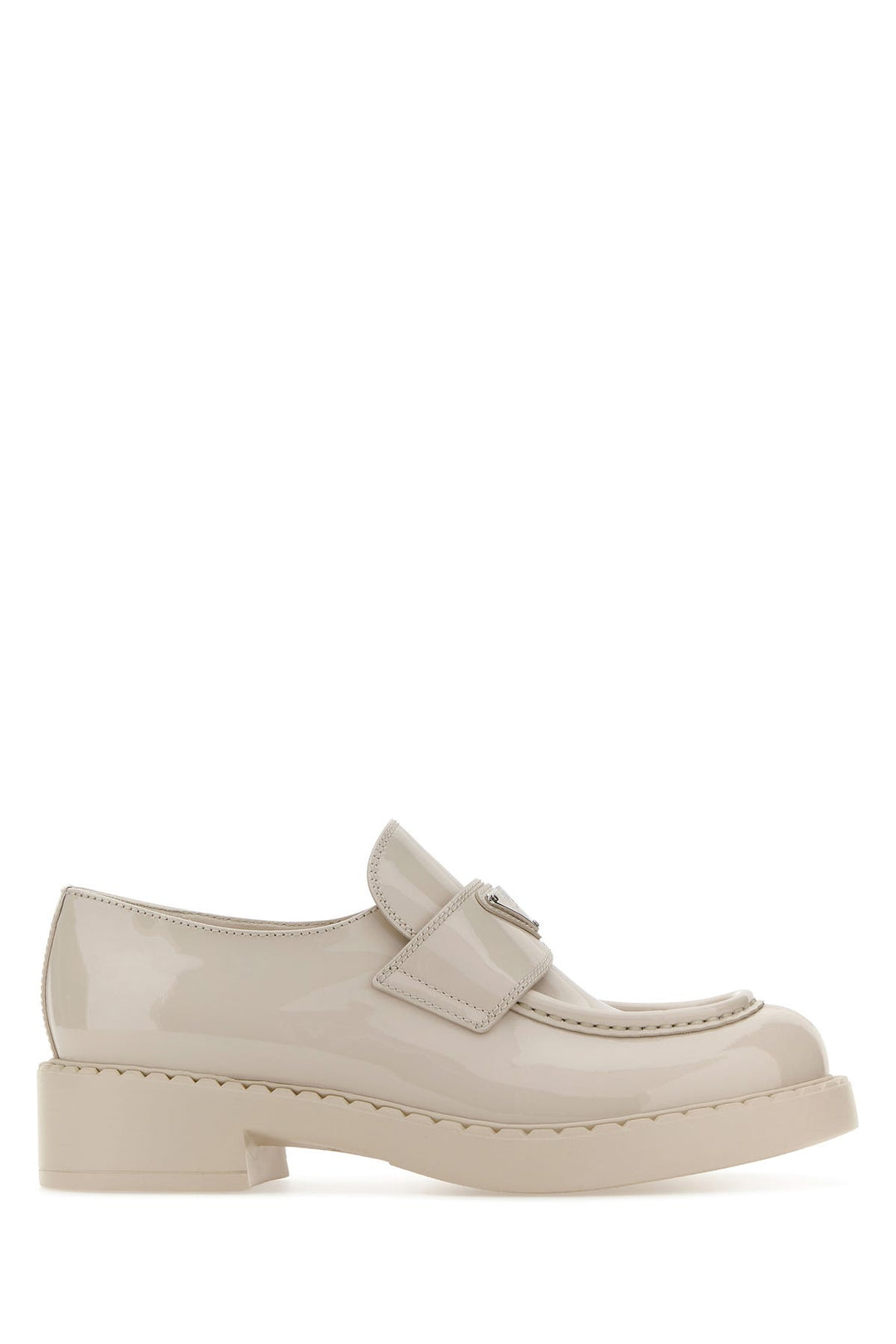 Ivory leather loafers