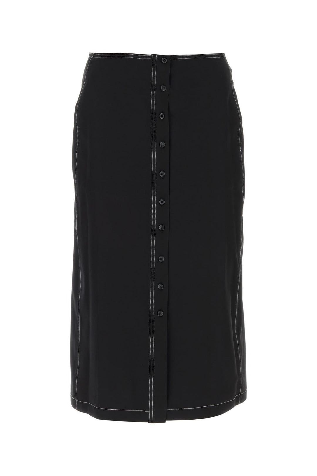 Black crepe skirt