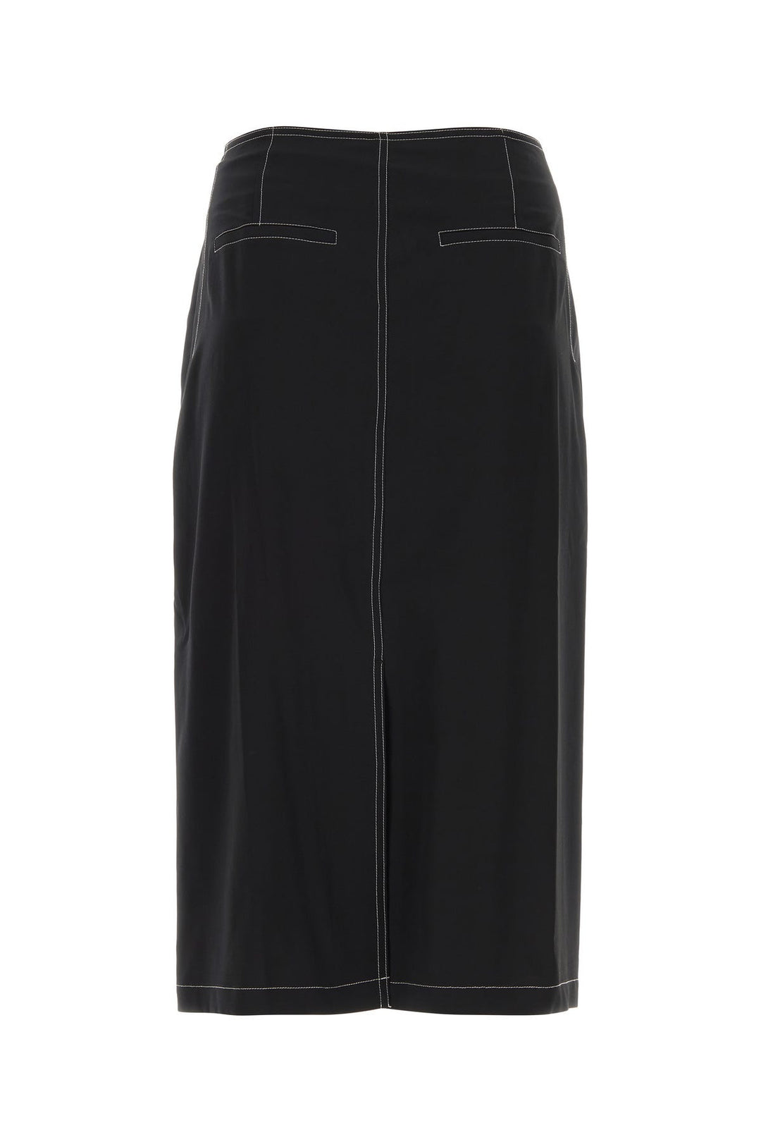 Black crepe skirt