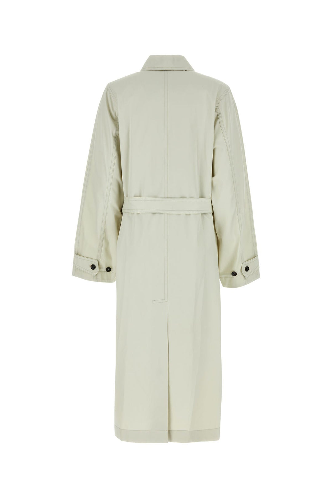 Chalk cotton Ventile trench coat