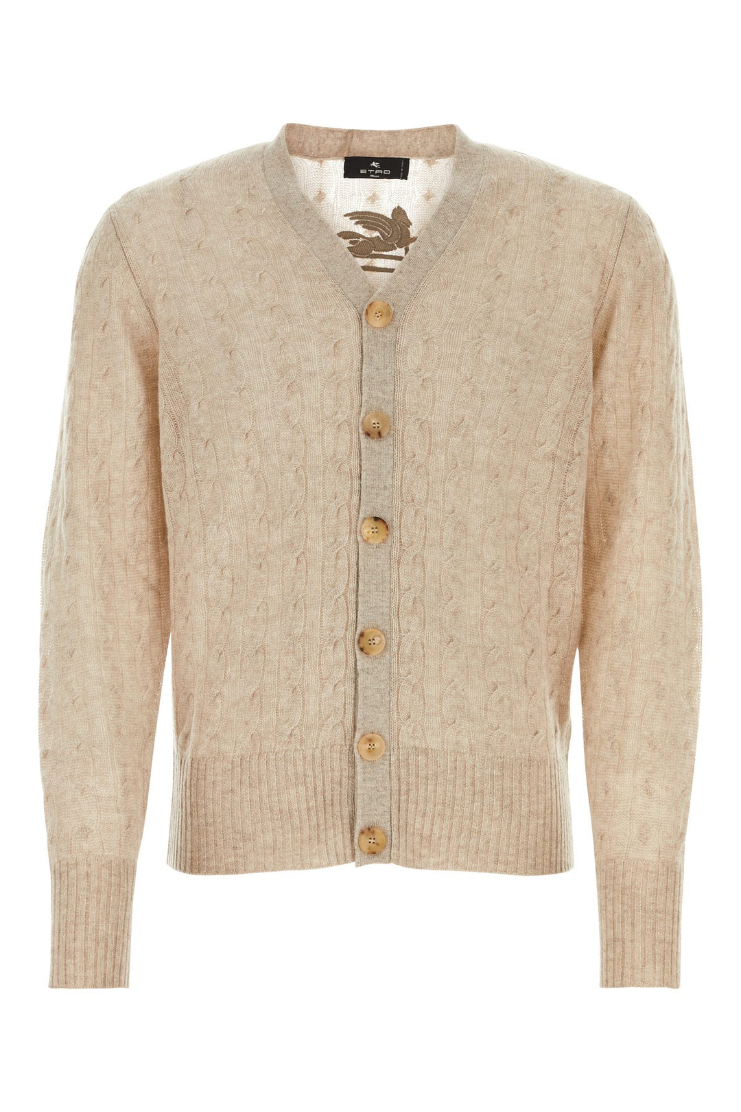 Sand cashmere cardigan