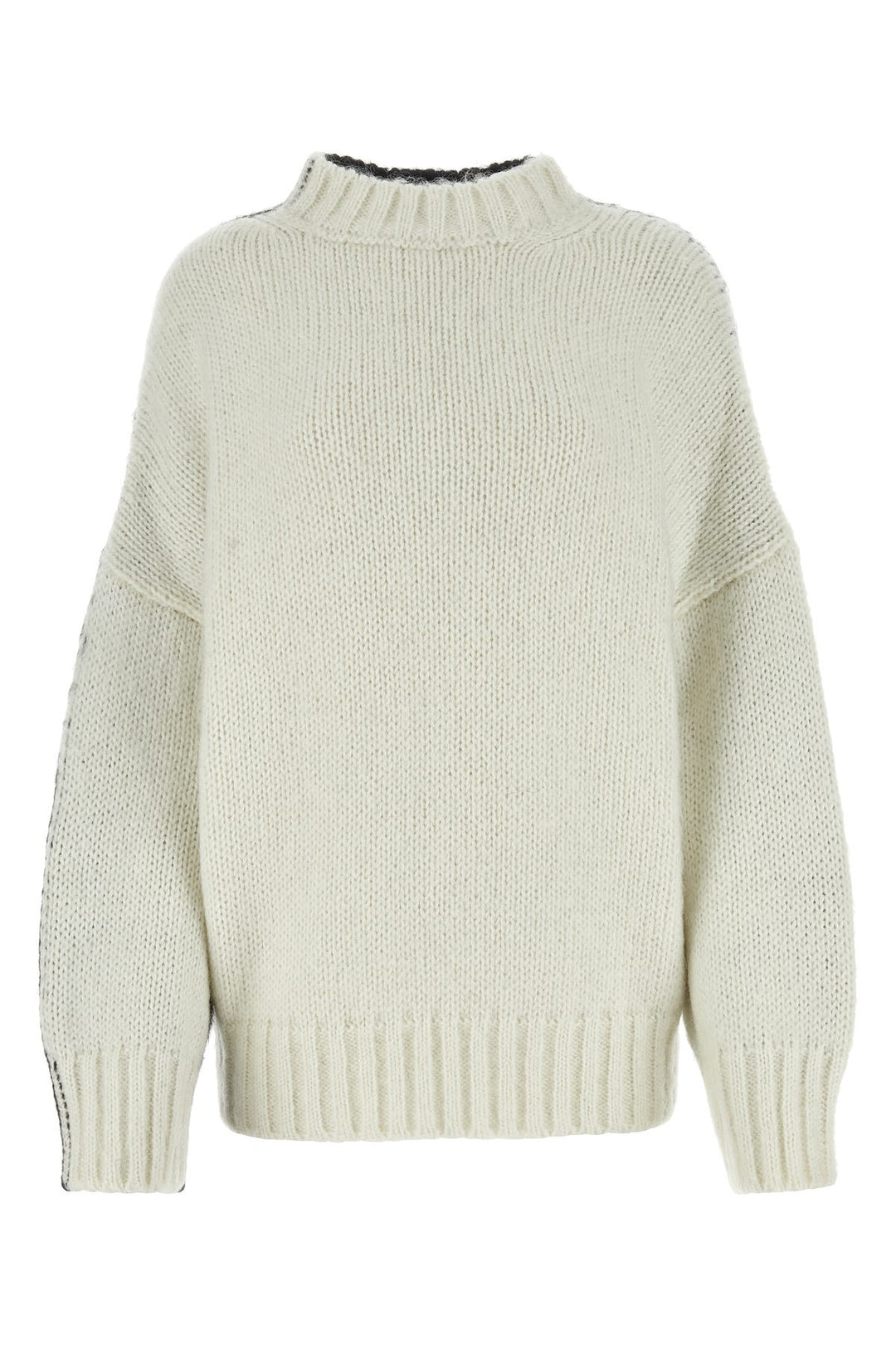 Two-tone acrylic blend sweater